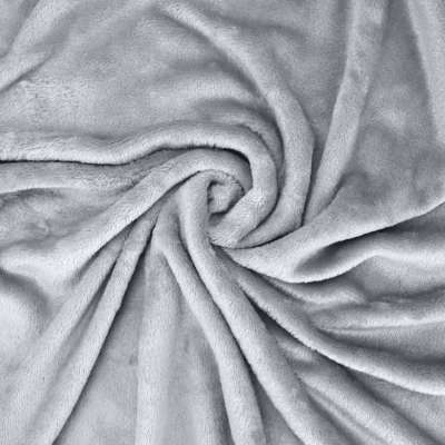 Плед велсофт "Микс стальной серый", 100% полиэстер 200*220 см