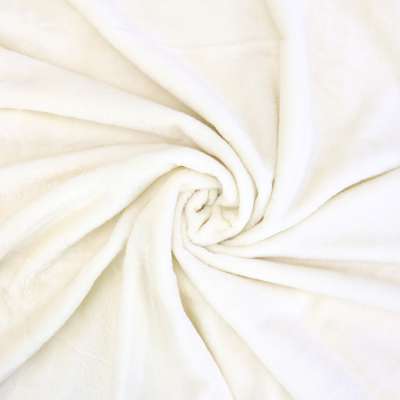 Плед велсофт "Коралл, кремовый", 100% полиэстер 200*220 см, 260 г/м 