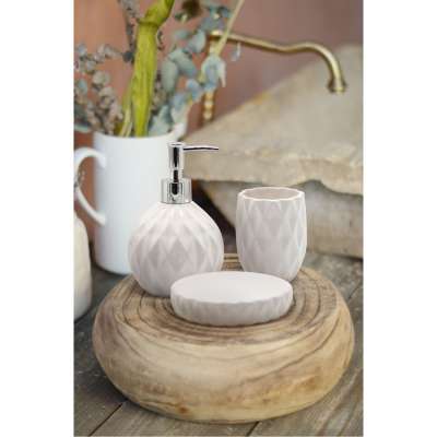 Набор для ванной "Lotus" (диспенсер, стакан, мыльница)