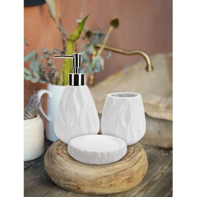 Набор для ванной "New Jasmine" (диспенсер, стакан, мыльница)