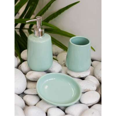 Набор для ванны "Ocean" (диспенсер, стакан, мыльница)