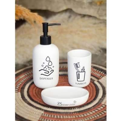 Набор для ванны "Paris" (диспенсер, стакан, мыльница)