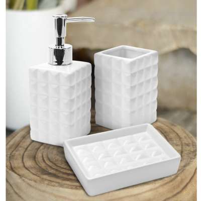 Набор для ванной "Tulip" (диспенсер,стакан,мыльница)