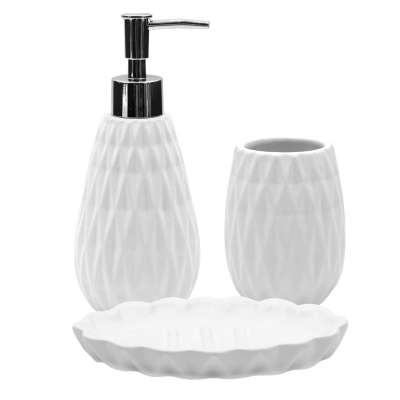 Набор для ванны 'Jade' (диспенсер, стакан, мыльница)