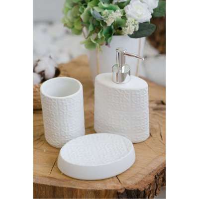 Набор для ванны 'Ornament' (диспенсер,стакан,мыльница)