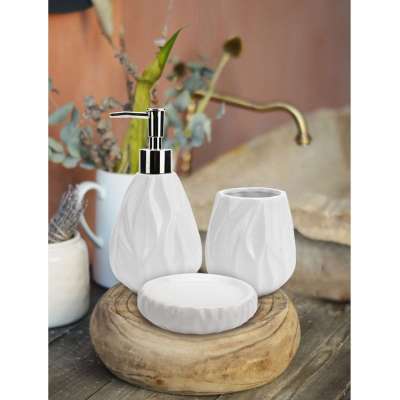 Набор для ванной «Jasmine» (диспенсер,стакан,мыльница)