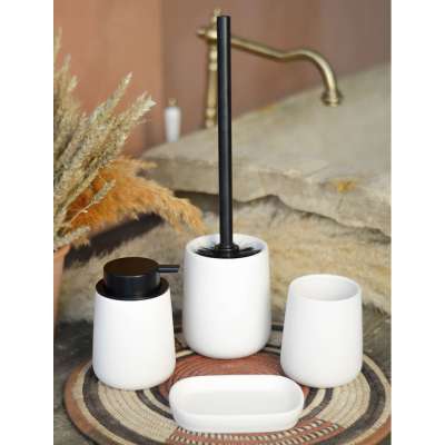 Набор для ванны «Vienna» (диспенсер,стакан,мыльница, ершик)