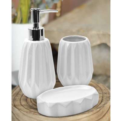 Набор для ванной «Iris» (диспенсер,стакан,мыльница)