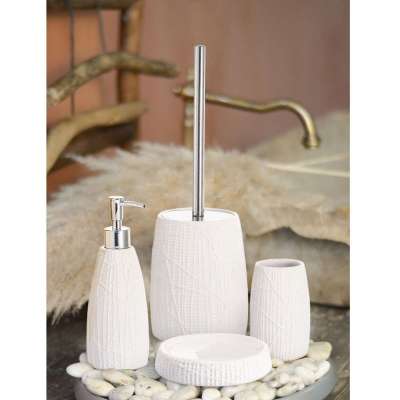 Набор для ванной «Antalya» (диспенсер, стакан, мыльница, ершик)