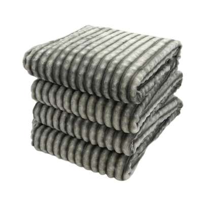 Плед велсофт "Квадраты, кварц", 100% полиэстер 200*220 см, 260 г/м, п/э пакет